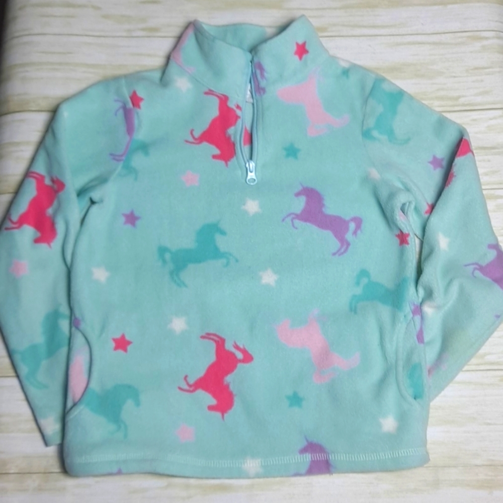 Girls Children's Place "PLACE" Fleece Pullover Top Size Medium